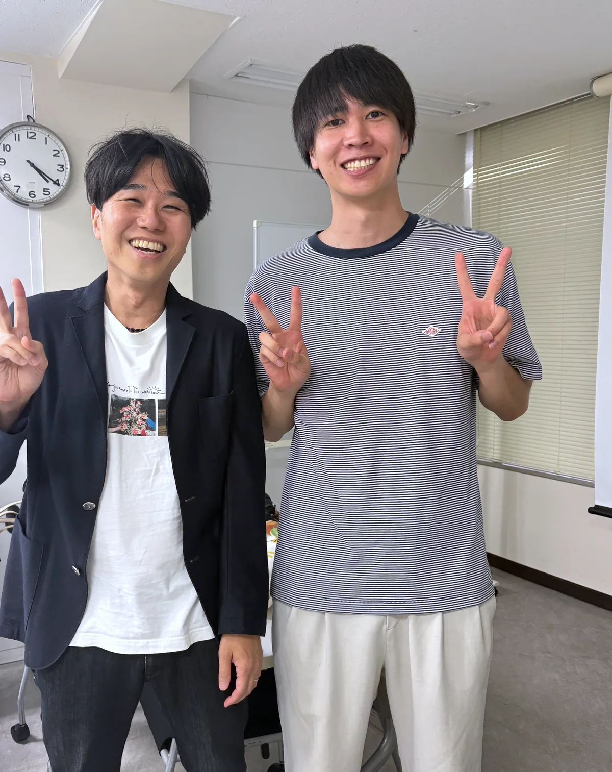オフ会にて。みやっち🧑💻(左)としょうさん(右)